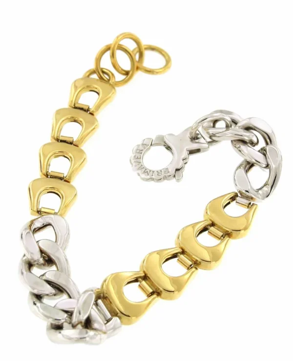 Roman Joyero Pulseras<Pulsera RUZU en dos colores de oro 18 kts blanco y amarillo