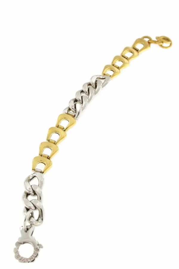 Roman Joyero Pulseras<Pulsera RUZU en dos colores de oro 18 kts blanco y amarillo