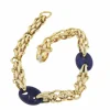 Roman Joyero Pulseras<Pulsera SUNA oro 18 ktes amarillo y calabrotes en lapislázuli.