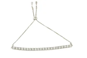 Roman Joyero Pulseras<Pulsera TARBES riviere ajustable de brillantes en oro blanco 18 ktes.