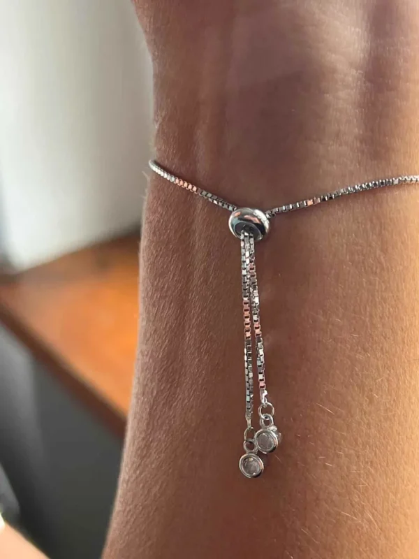 Roman Joyero Pulseras<Pulsera VALENTINA en plata de 1º ley ley con circonitas ovaladas