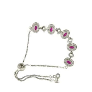 Roman Joyero Pulseras<Pulsera VALENTINA en plata de 1º ley ley con circonitas ovaladas