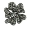 Roman Joyero Acero<RAPUNCEL, broche en forma de flor con circonitas.