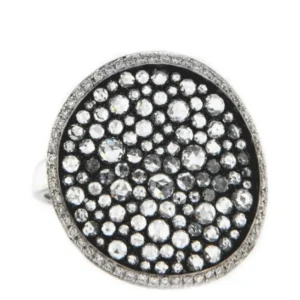 Roman Joyero Anillos<RAVENNA, anillo de oro blanco con diamantes