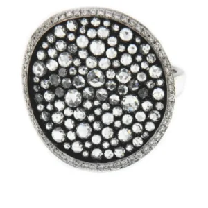 Roman Joyero Anillos<RAVENNA, anillo de oro blanco con diamantes