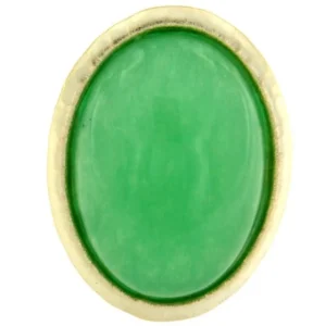 Roman Joyero Anillos<REBECA, anillo de plata con cuarzo verde.