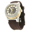 Roman Joyero Relojes<Reloj dorado y plateado Román con correa de caucho marrón