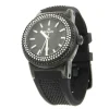 Roman Joyero Relojes<Reloj Román blanco y negro con correa de caucho negra.
