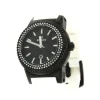 Roman Joyero Relojes<Reloj Román blanco y negro con correa de caucho blanca.