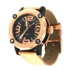 Roman Joyero Relojes<Reloj Román rosa y negro con correa de seda color dorado.