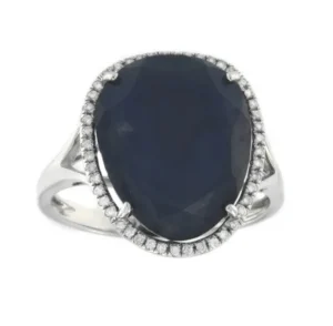 Roman Joyero Anillos<RESIA, anillo de zafiros y diamantes
