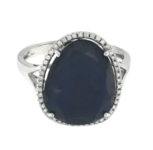 Roman Joyero Anillos<RESIA, anillo de zafiros y diamantes