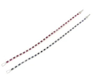 Roman Joyero Pulseras<Rivier CARLOFORTE de plata 1ª ley rodiadada con circonitas y piedras colores