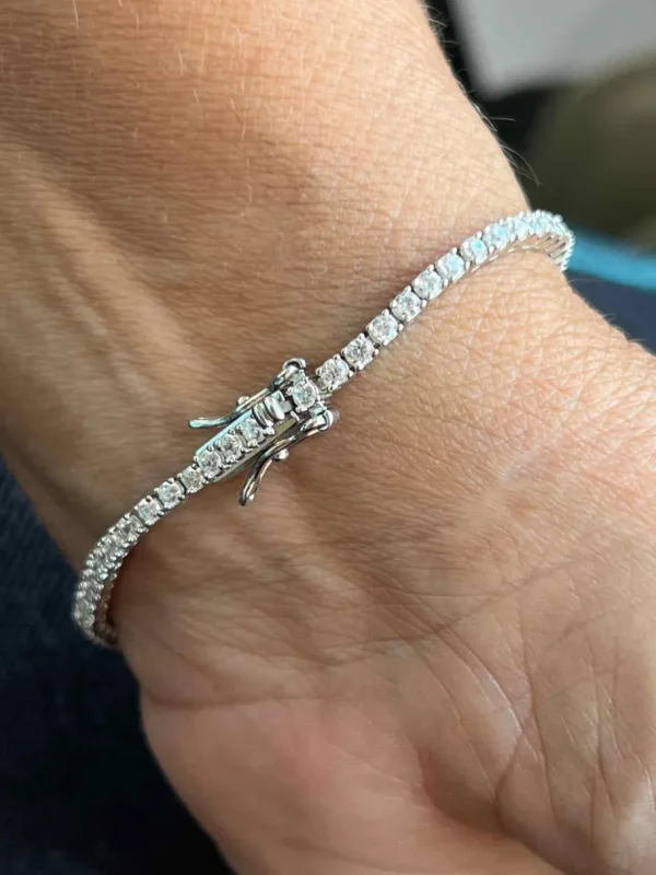 Roman Joyero Pulseras<Rivier DOLLY de plata 1ª ley rodiadada con circonitas