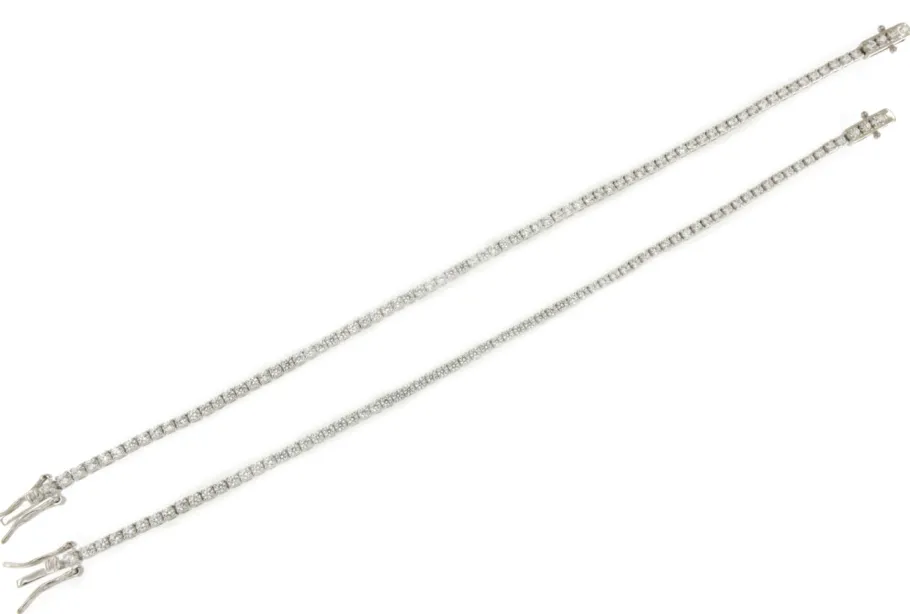 rivier_dolly_de_plata__le_5.webp Roman Joyero Pulseras<Rivier DOLLY de plata 1ª ley rodiadada con circonitas