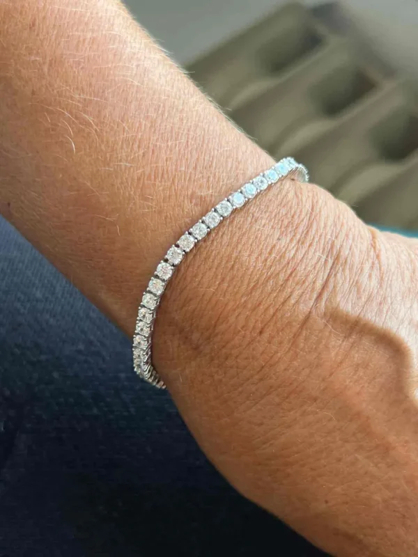 Roman Joyero Pulseras<Rivier ELEANOR de plata 1ª ley rodiadada con circonitas