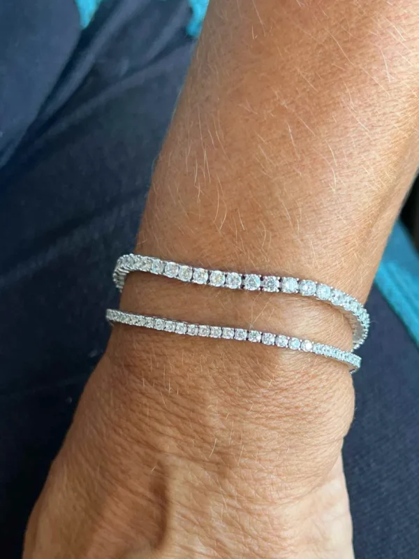 Roman Joyero Pulseras<Rivier ELEANOR de plata 1ª ley rodiadada con circonitas