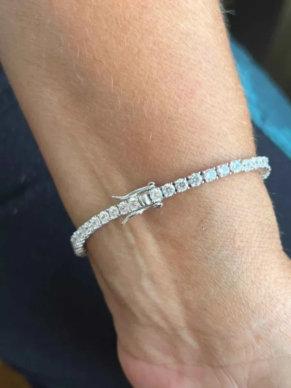 Roman Joyero Pulseras<Rivier ELEANOR de plata 1ª ley rodiadada con circonitas