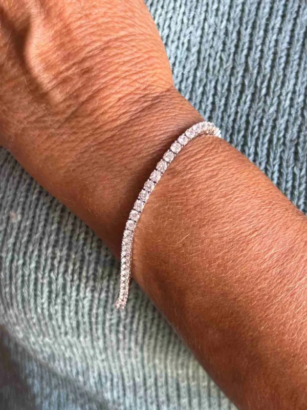 Roman Joyero Pulseras<Rivier ELEANOR de plata 1ª ley rodiadada con circonitas