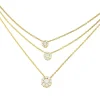 Roman Joyero Cadenas Y Gargantillas<ROATAN cadena con centro roseta de brillantes oro amarillo