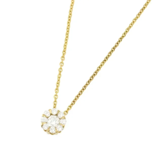 Roman Joyero Cadenas Y Gargantillas<ROATAN cadena con centro roseta de brillantes oro amarillo