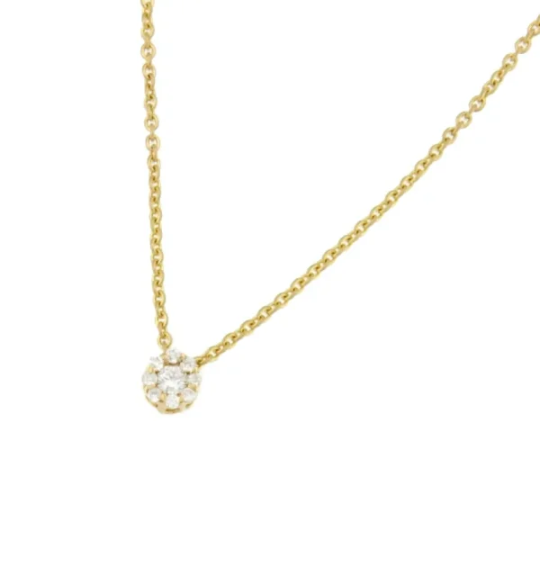 Roman Joyero Cadenas Y Gargantillas<ROATAN cadena con centro roseta de brillantes oro amarillo