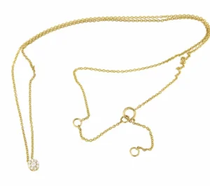 Roman Joyero Cadenas Y Gargantillas<ROATAN cadena con centro roseta de brillantes oro amarillo