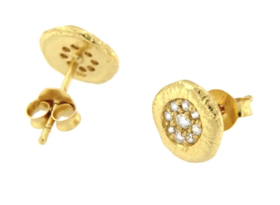 rodope_pendientes_de_plat_2.webp Roman Joyero Pendientes<RODOPE, pendientes de plata dorada con circonitas.