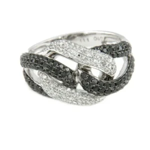 Roman Joyero Anillos<SALENTO, anillo en oro blanco y diamantes de colores.