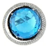 Roman Joyero Anillos<SAMBA, anillo de oro blanco con diamantes blancos y negros y topacio