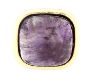 Roman Joyero Anillos<SARAH, anillo de plata dorada con amatista.