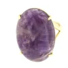 Roman Joyero Anillos<SARAI, anillo de plata dorada y amatista