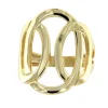 Roman Joyero Anillos<SENISE,anillo de plata dorada con eslabones