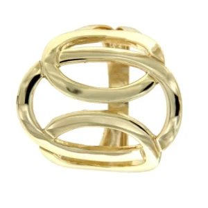Roman Joyero Anillos<SENISE,anillo de plata dorada con eslabones