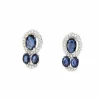 Roman Joyero Pendientes<SEREF pendientes de zafiros con brillantes en oro blanco 18 ktes