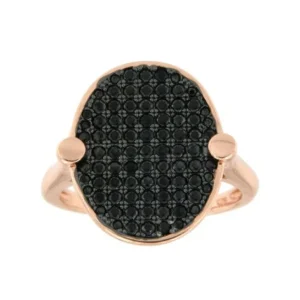 Roman Joyero Anillos<SERGEY, anillo de plata ovalado con circonitas