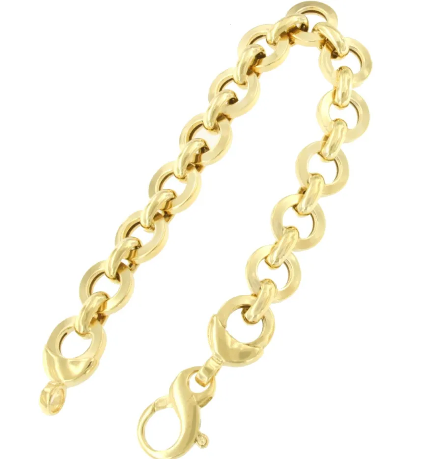 setenil_pulsera_plata__le_0.webp Roman Joyero Pulseras<SETENIL pulsera plata 1ª ley bañada oro eslabones de círculos