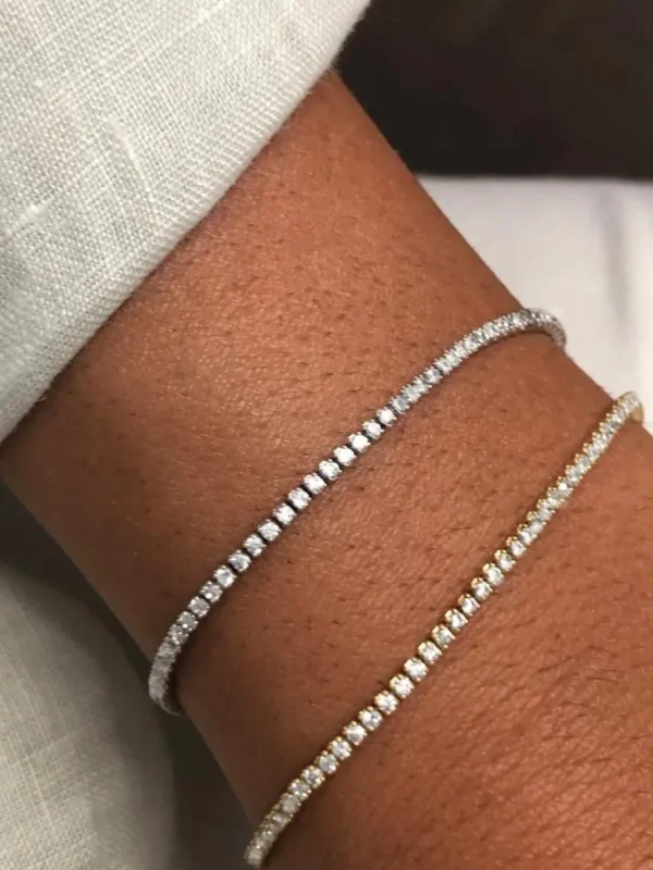 Roman Joyero Pulseras<SOLIS, pulsera de plata estilo riviere