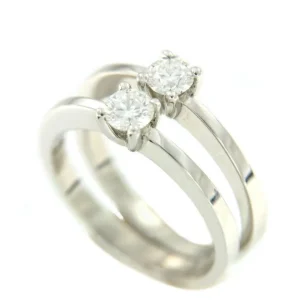 Roman Joyero Anillos<Solitario oro JE T’AIME con brillantes