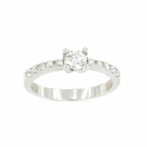 Roman Joyero Anillos<Solitario oro TI AMO con brillantes