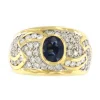 Roman Joyero Anillos<Sortija de compromiso PRIOR de oro amarillo de 18 ktes con un zafiro central