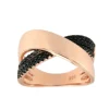 Roman Joyero Anillos<TANYA, anillo de plata con circonitas rubí o negro
