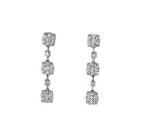 Roman Joyero Pendientes<TARENTO, pendientes de oro blanco y diamantes