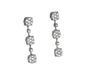 Roman Joyero Pendientes<TARENTO, pendientes de oro blanco y diamantes