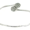 Roman Joyero Pulseras<TOLOSA, pulsera rígida de plata rodiada.