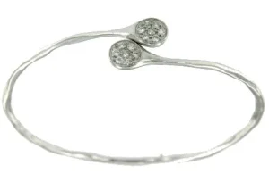 Roman Joyero Pulseras<TOLOSA, pulsera rígida de plata rodiada.