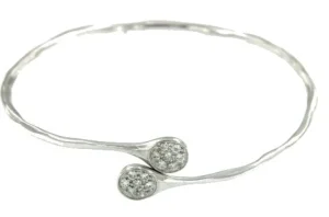 Roman Joyero Pulseras<TOLOSA, pulsera rígida de plata rodiada.