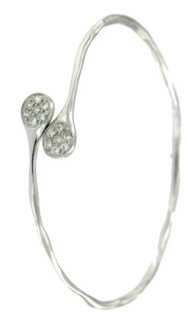 Roman Joyero Pulseras<TOLOSA, pulsera rígida de plata rodiada.