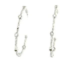 Roman Joyero Pendientes<URALES, pendientes de plata rodiada con circonitas.