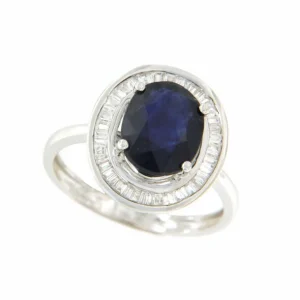 Roman Joyero Anillos<VALS anillo oro 18k de esmeralda rodeadas de taipes de brillantes